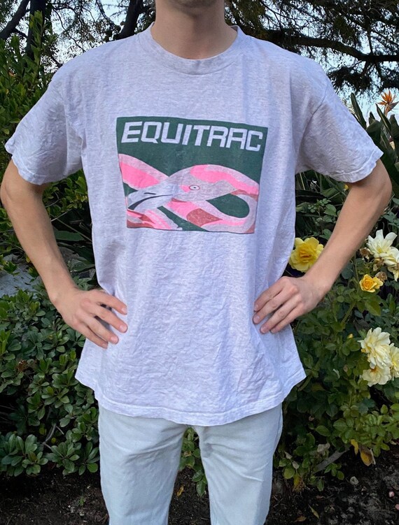 Vintage Equitrac Flamingo Shirt L - image 3