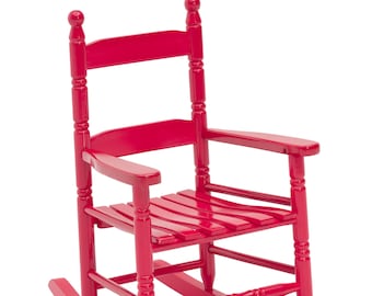 Red Rocking Chair - Etsy