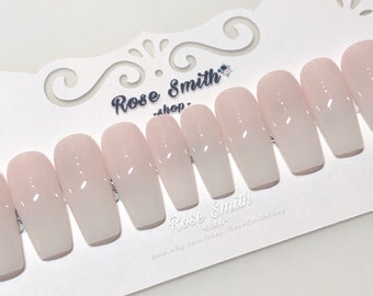 Milky White | Undertone Pink | Press On Nails