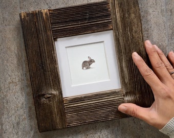 Brown Bunny Original Watercolour Painting | Miniature Rabbit Art, Animal Lover Gift