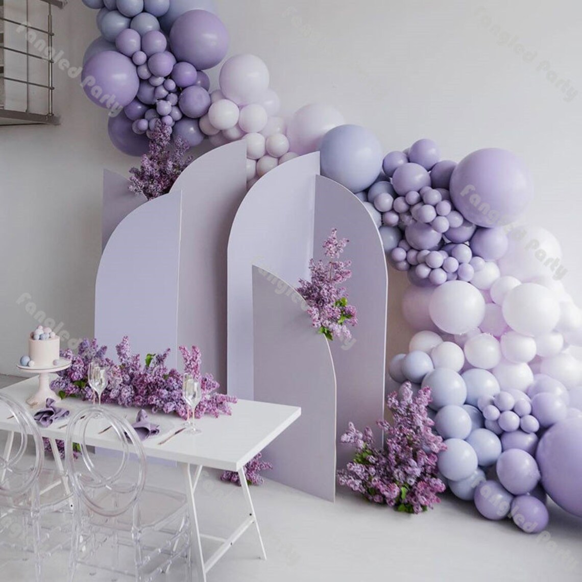 167pcs Doubled Matte Lilac Macaron Purple Balloon Garland Arch Etsy