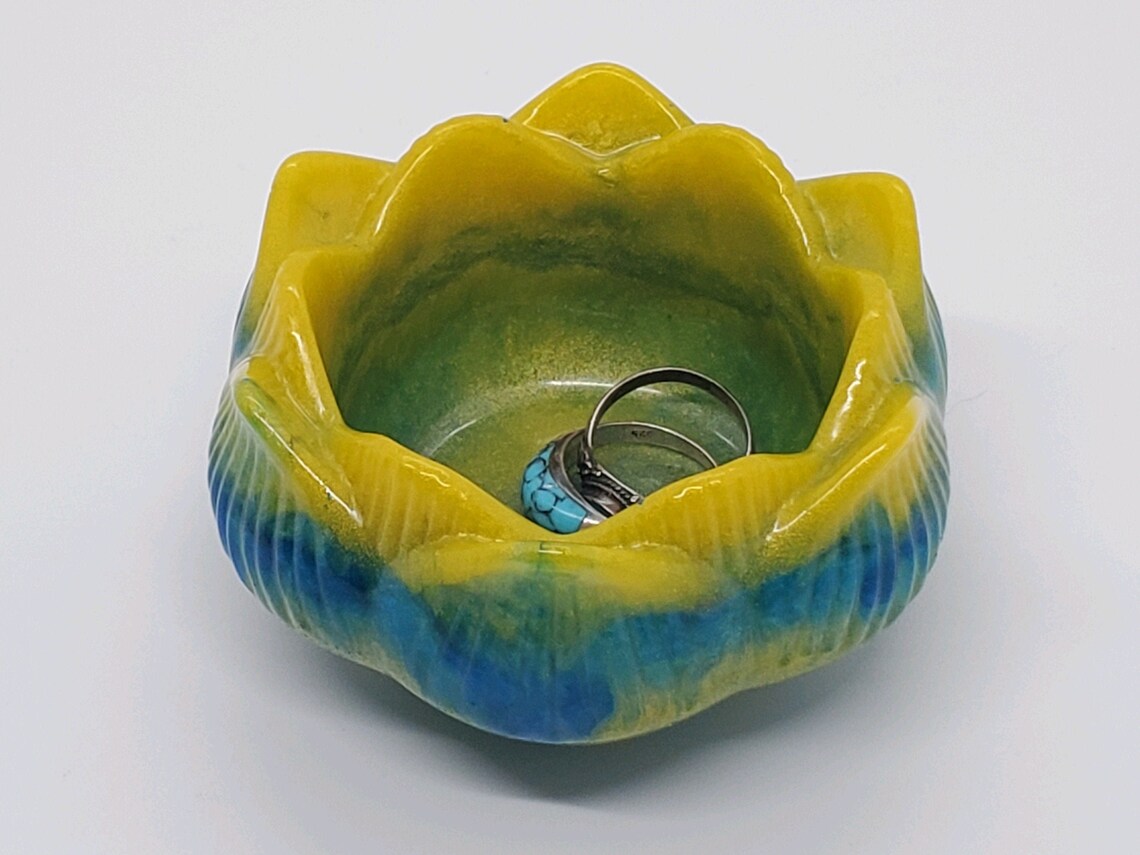 Votive Candle Holder Flower Candle Holder Flower Ring Dish Etsy