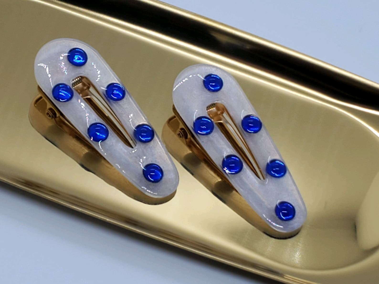 Water Drop Hair Clips Alligator Hair Clips Resin Hair Clips Etsy