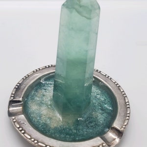 Crystal Point Ring Holder, Flourite Ring Dish, Crystal Ring Dish, Flourite Ring Holder, Ring Tree, Ring Holder, Ring Dish