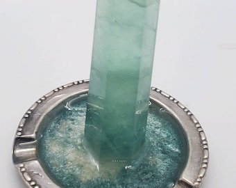 Crystal Point Ring Holder, Flourite Ring Dish, Crystal Ring Dish, Flourite Ring Holder, Ring Tree, Ring Holder, Ring Dish