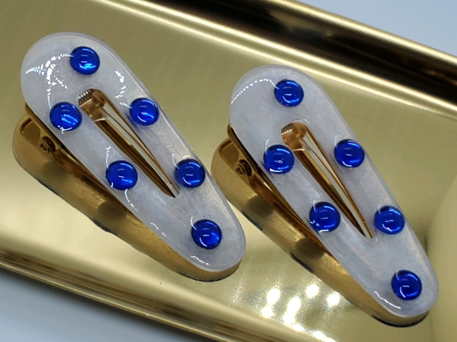 Water Drop Hair Clips Alligator Hair Clips Resin Hair Clips Etsy