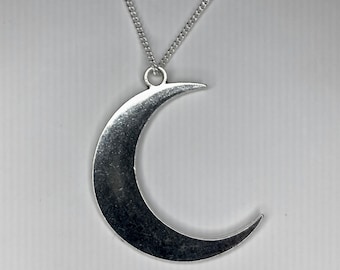 Stars Celestial Jewelry Sterling Silver Skinny Moon Ridged Moon Charm New Moon Astrology Charms Inspiration Jewelry Moon Pendant