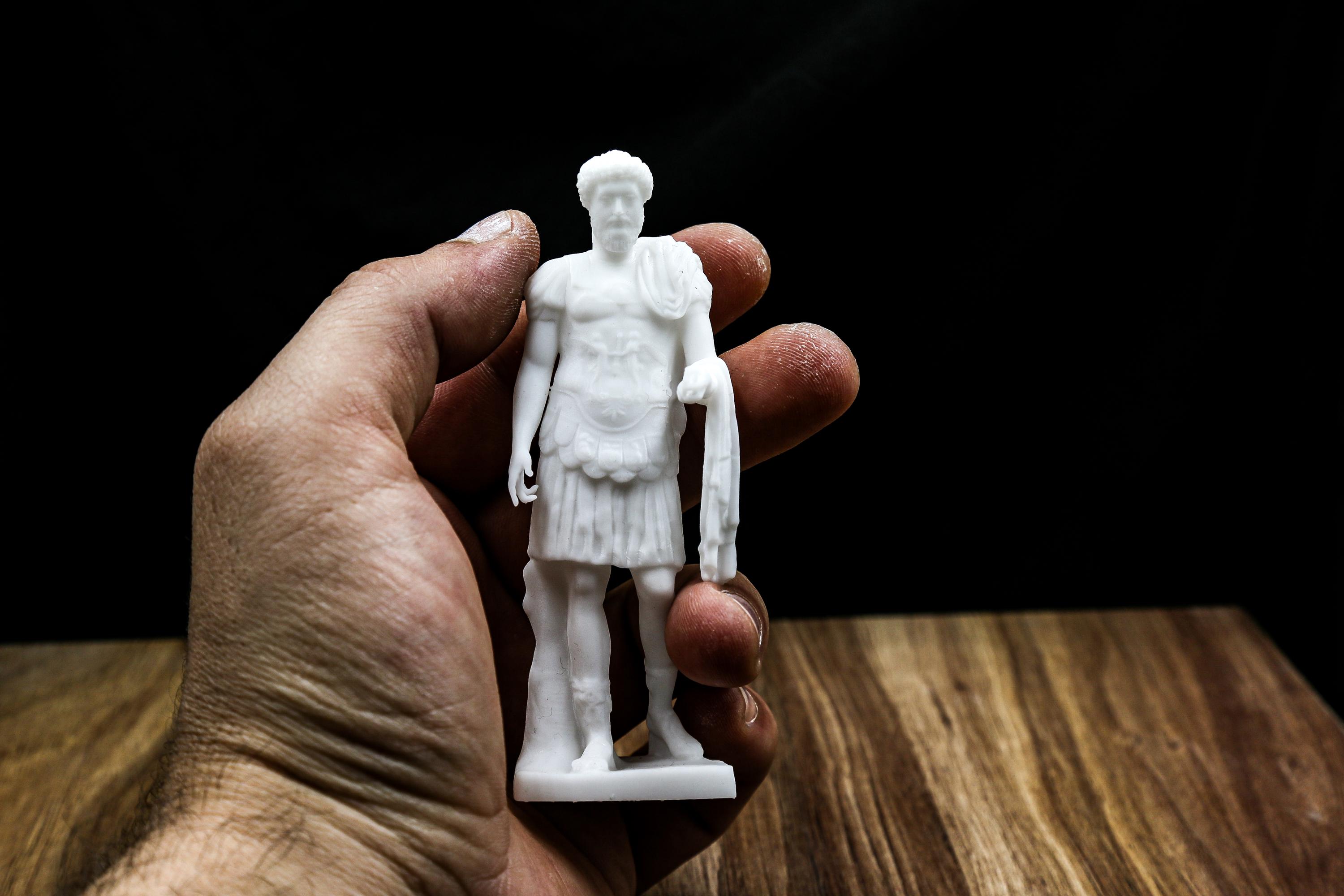 Marcus Aurelius Statue: SLA Printed Roman Emperor Figurine