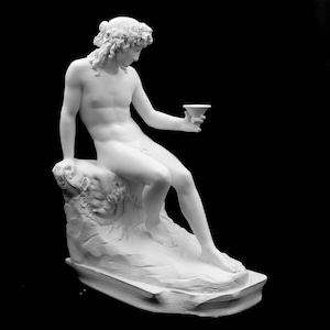 Estatua de Dioniso - Baco / Escultura neoclásica del dios del vino / Opción de tamaño /