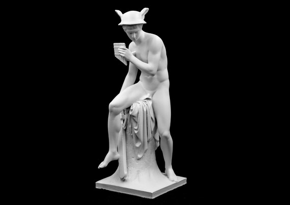 Hermes (Mercury) Greek God Statue - Mythical Messenger of the Gods Sculpture | Size Option |