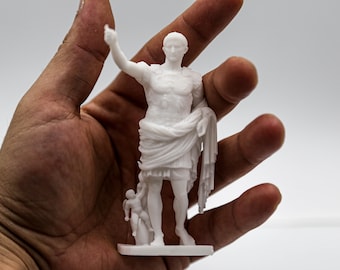 Augustus of Prima Porta Figurine | High Detail Resin Printed Miniature |