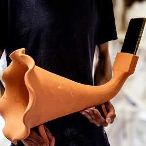Terracotta Hornbox Gramophone Speaker - Gramophone for Smartphone