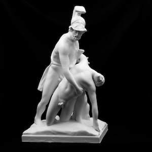 Menelaus with Patroclus Statue |  Tribute to Friendship & Loyalty | Size Option |