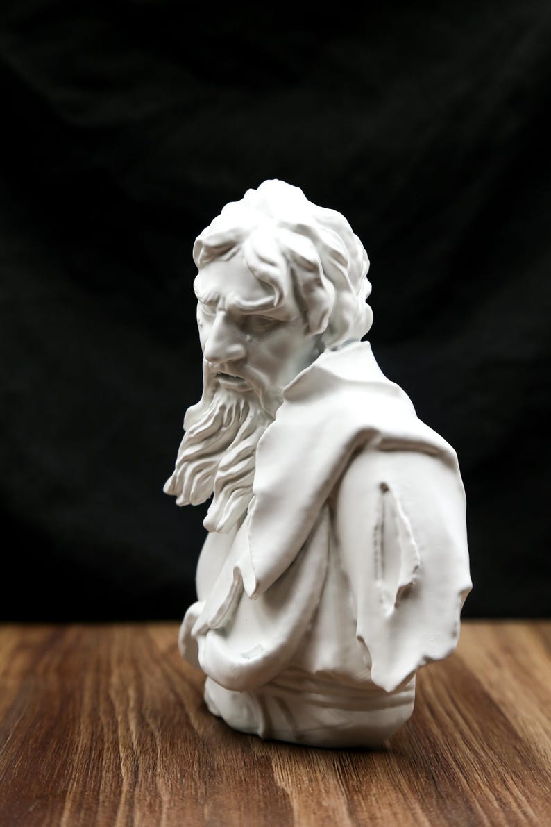 Heraclitus Greek Philosopher Bust | Gift for Thinkers | Size Option | image 3