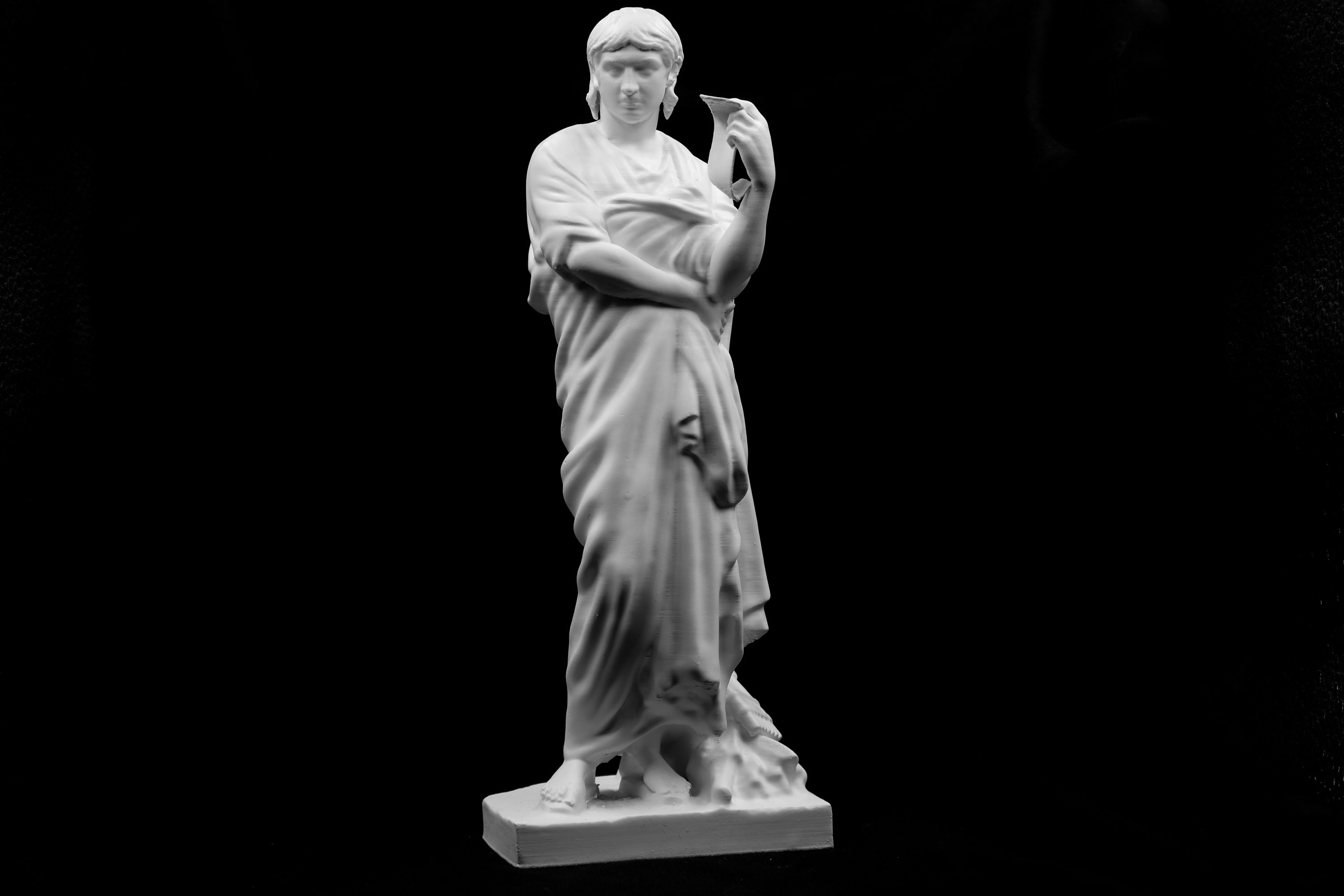 ローマの詩人ウェルギリウスの像 | 古典文学の彫刻 | 古代ローマ美術