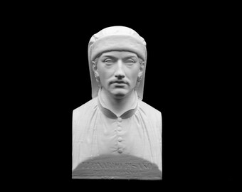 Leonardo Fibonacci Bust | Mathematical Art Collectible | Size Option |