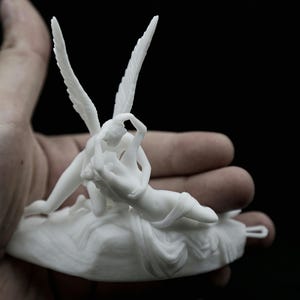 Amor (Eros) and Psyche, Psyche Revived by Cupid&#39;s Kiss | SLA Printed |