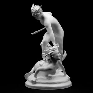 Perseus Beheading Medusa Statue - Greek Mythology Sculpture  | Size Option |