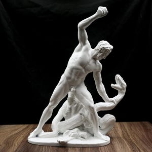 Hercules vs Achelous Snake Statue: High Detail Resin Print