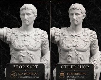 ローマの詩人ウェルギリウスの像 | 古典文学の彫刻 | 古代ローマ美術