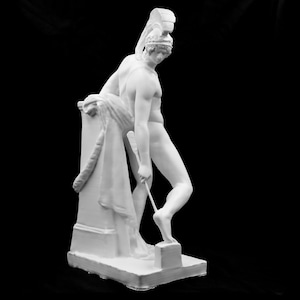 Statua mitologica di Achille / Scultura dell'eroe greco della guerra di Troia / Opzione dimensioni/