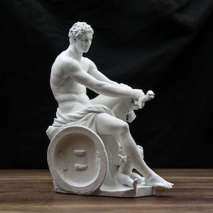 Ludovisi Ares Mars Statue with Cupid Eros | Classical Art | Size Option |