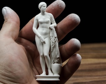 Aphrodite of Knidos Mini Statue – Praxiteles Greek Goddess Sculpture– Classical Mythology Art