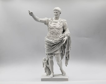プリマポルタのアウグストゥス 高さ60cm , ローマ帝国 プリマポルタのアウグストゥス 高さ60cm , ローマ帝国