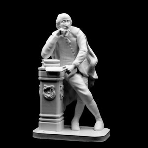 Estátua de William Shakespeare | Escultura do Bardo de Avon | Arte Icônica Literária | Opções de Tamanho |