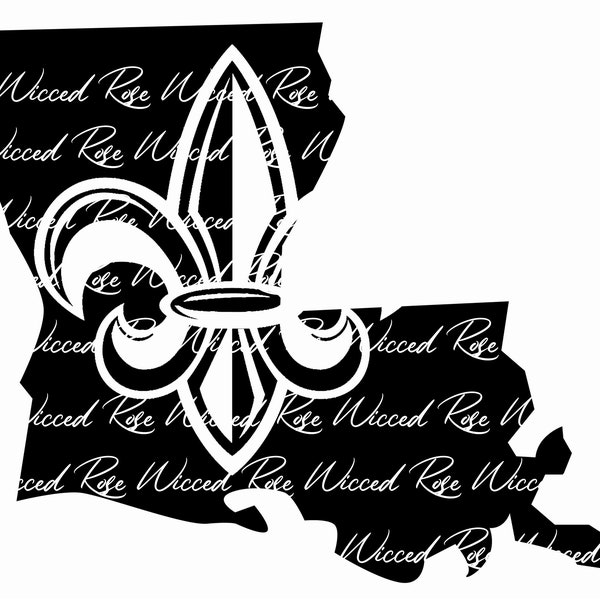 Louisiana Fleur de lis SVG