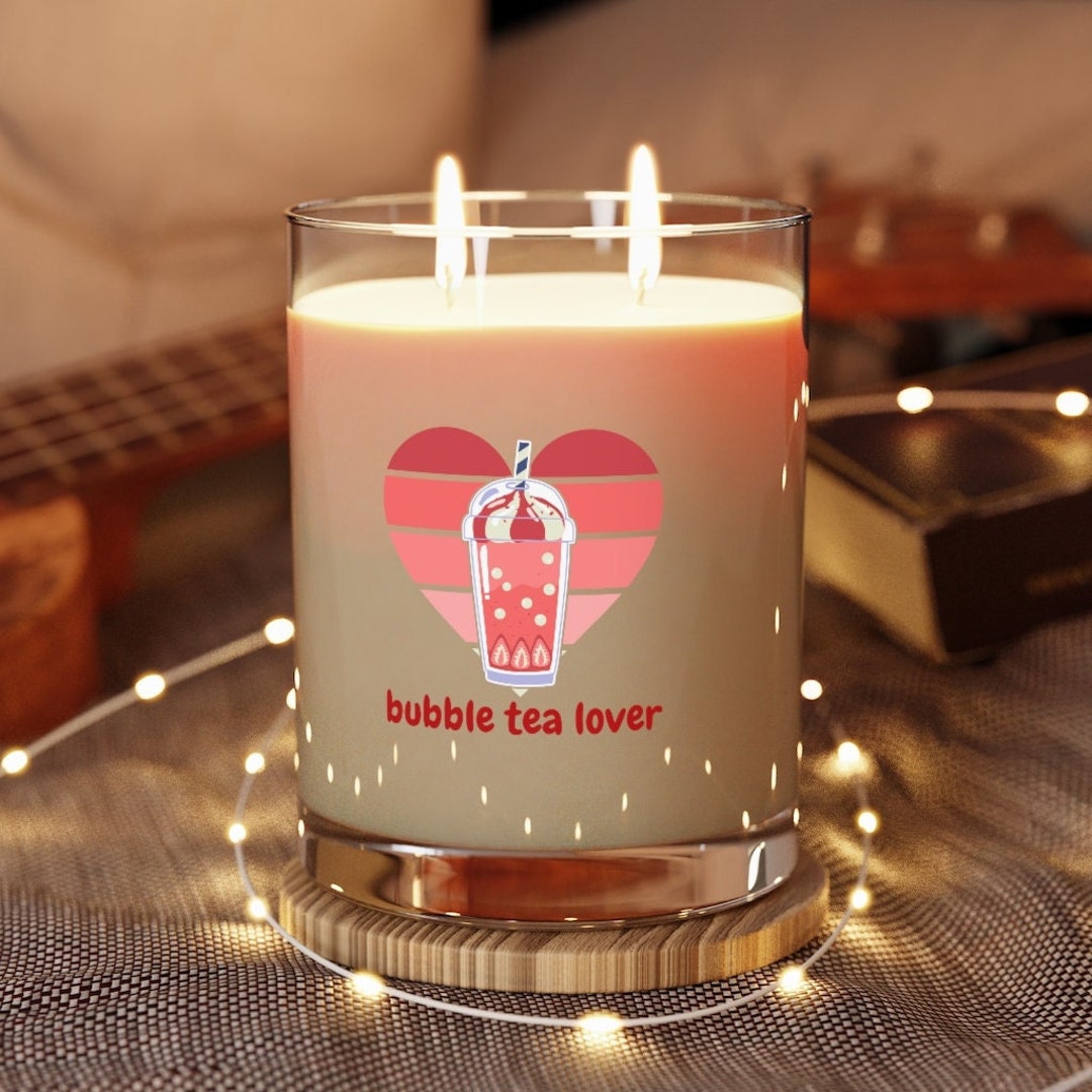 Bubble Tea Candle Bubble Tea Lover Bubble Tea Gift Bubble Etsy