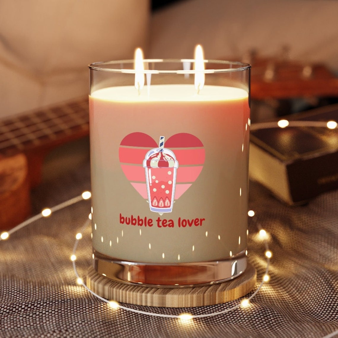 Bubble Tea Candle Bubble Tea Lover Bubble Tea Gift Bubble Etsy