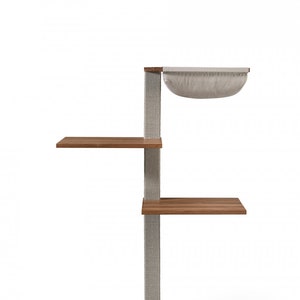 Scratch tree &quot;MIU&quot; 3, walnut, natural oiled
