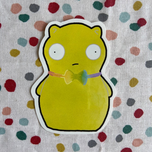 Kuchi Kopi rainbow bow tie bobs burgers sticker