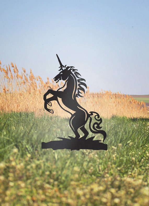 Metal Unicorn Art Birthday Gift Wedding Gift Garden Art Etsy