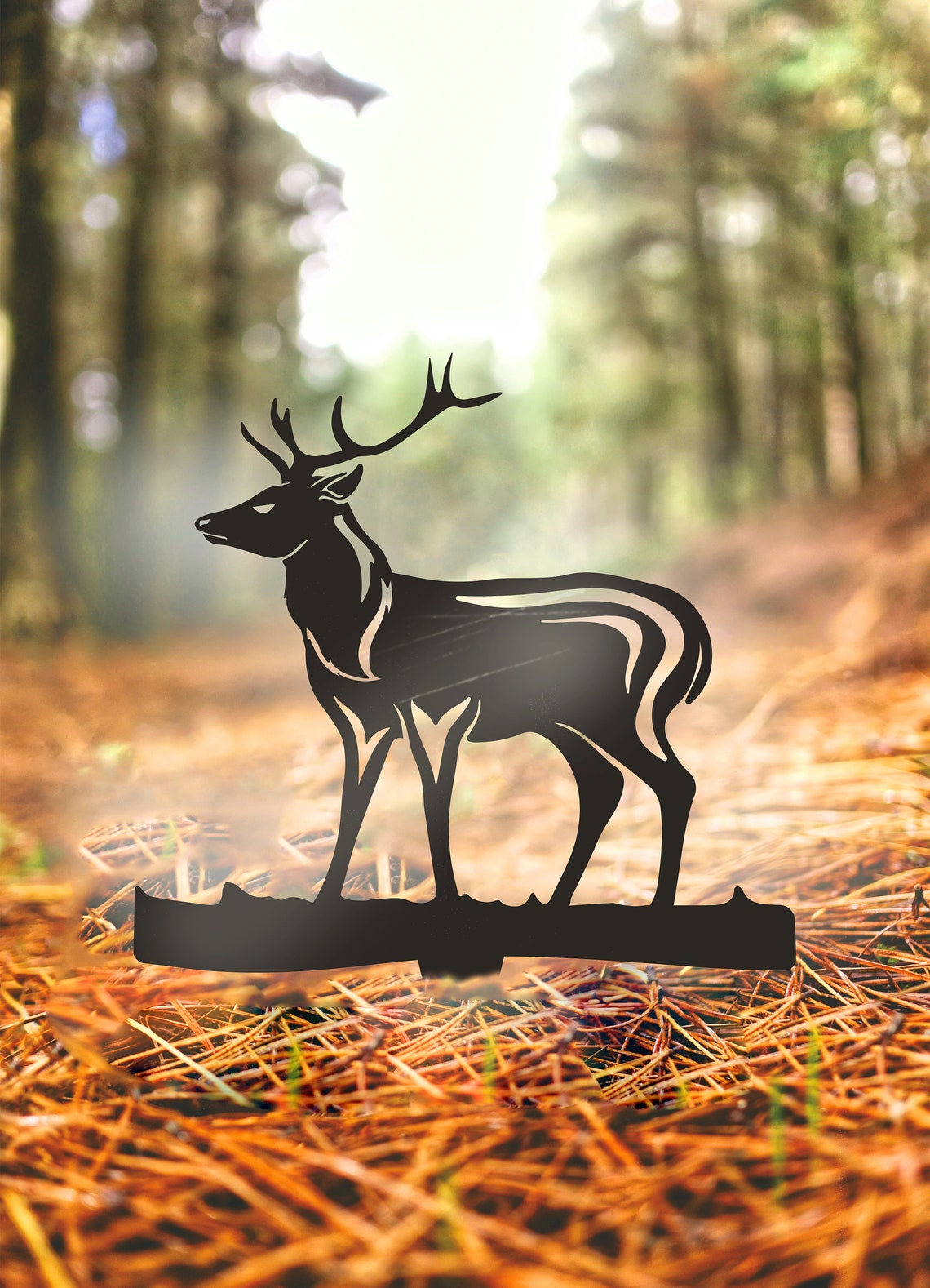 Metal Deer Art Birthday Gift Garden Art Metal Garden Etsy