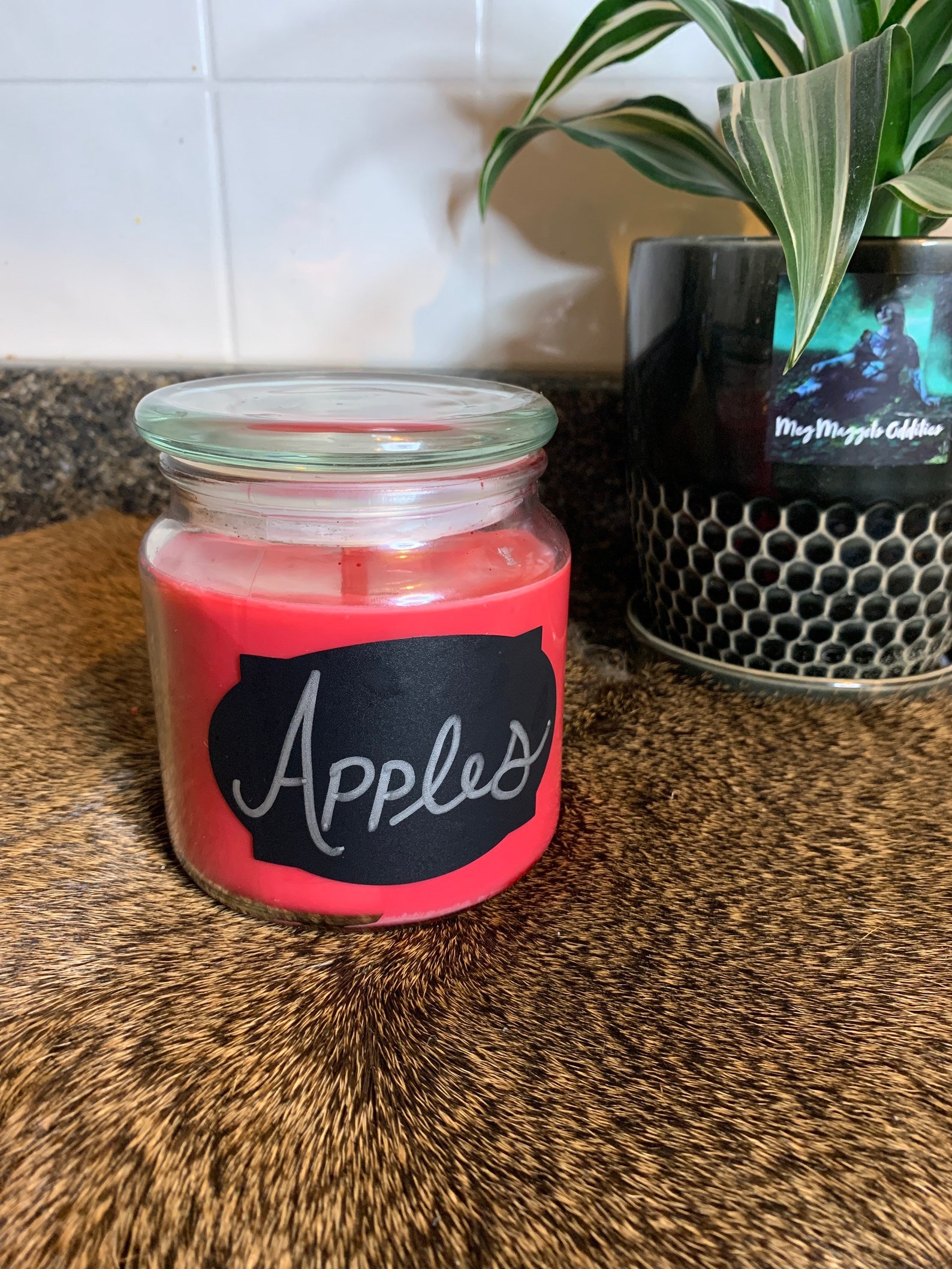 Apple scented candle Etsy