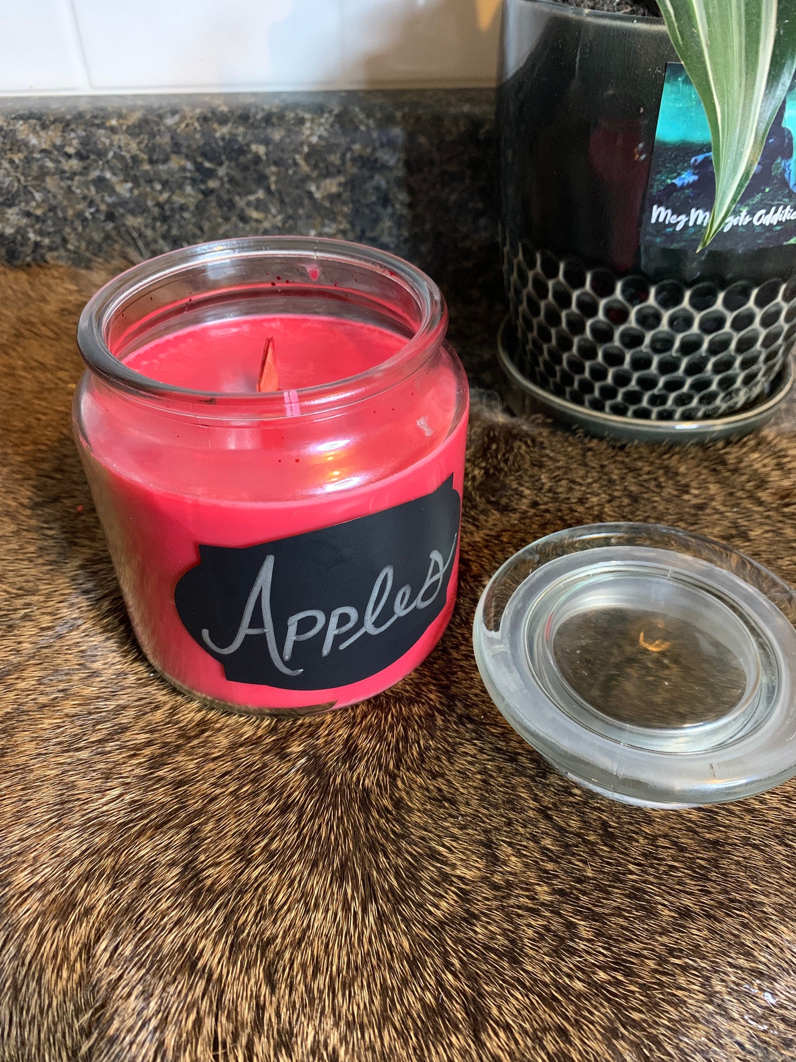 Apple scented candle Etsy