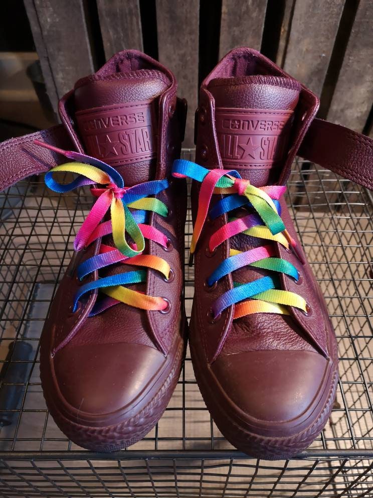 Rainbow Shoelaces LGBTQ Shoelaces Pride Shoelaces LOVE Etsy UK