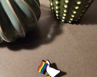Rainbow Animal Pins | Cute Duck Pins | LGBTQ+ Enamel Pins | Pride Pins | LOVE Pins | Rainbow Pins | NHS Pins | Fun Pins | Cute Animal Pin