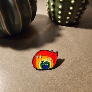 Rainbow Animal Pins | Cat Pins | LGBTQ+ Enamel Pins | Pride Pins | LOVE Pins | Rainbow Pins | NHS Pins | Fun Pins | Cute Animal Pin