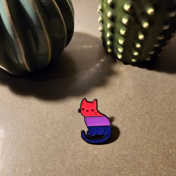 Rainbow Animal Pins | Cat Pins | LGBTQ+ Enamel Pins | Pride Pins | LOVE Pins | Rainbow Pins | Bisexual Pins | Cute Animal Pin