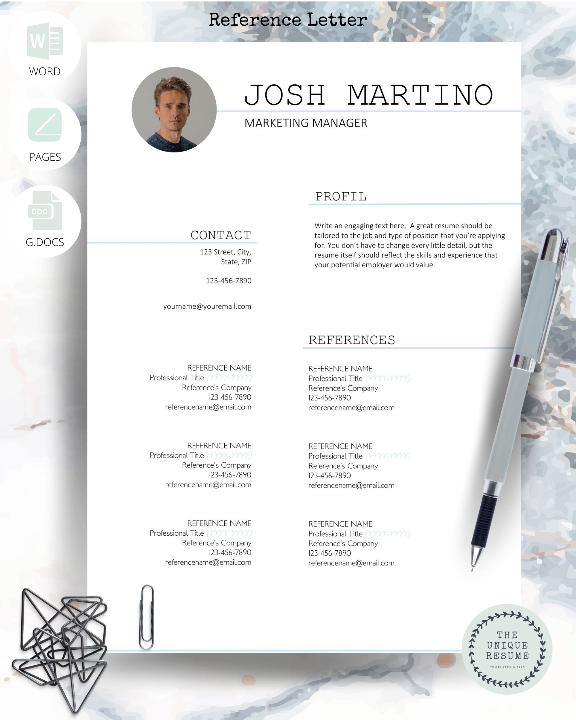 One Page Simple Resume Template Professional Resume Template For Word One page simple resume template professional resume template for word