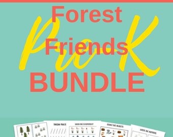 Pre-K Forest Friends Activity Bundle