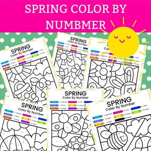 Spring Color By Number