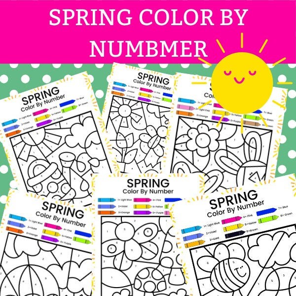 Spring Color By Number