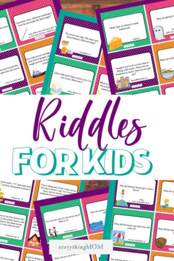 36 Printable Riddle Cards for Kids questions and Answers | Etsy Australia