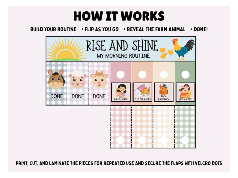 Printable Kids Routine Chart – Morning and Evening Chores | Homeschool ...