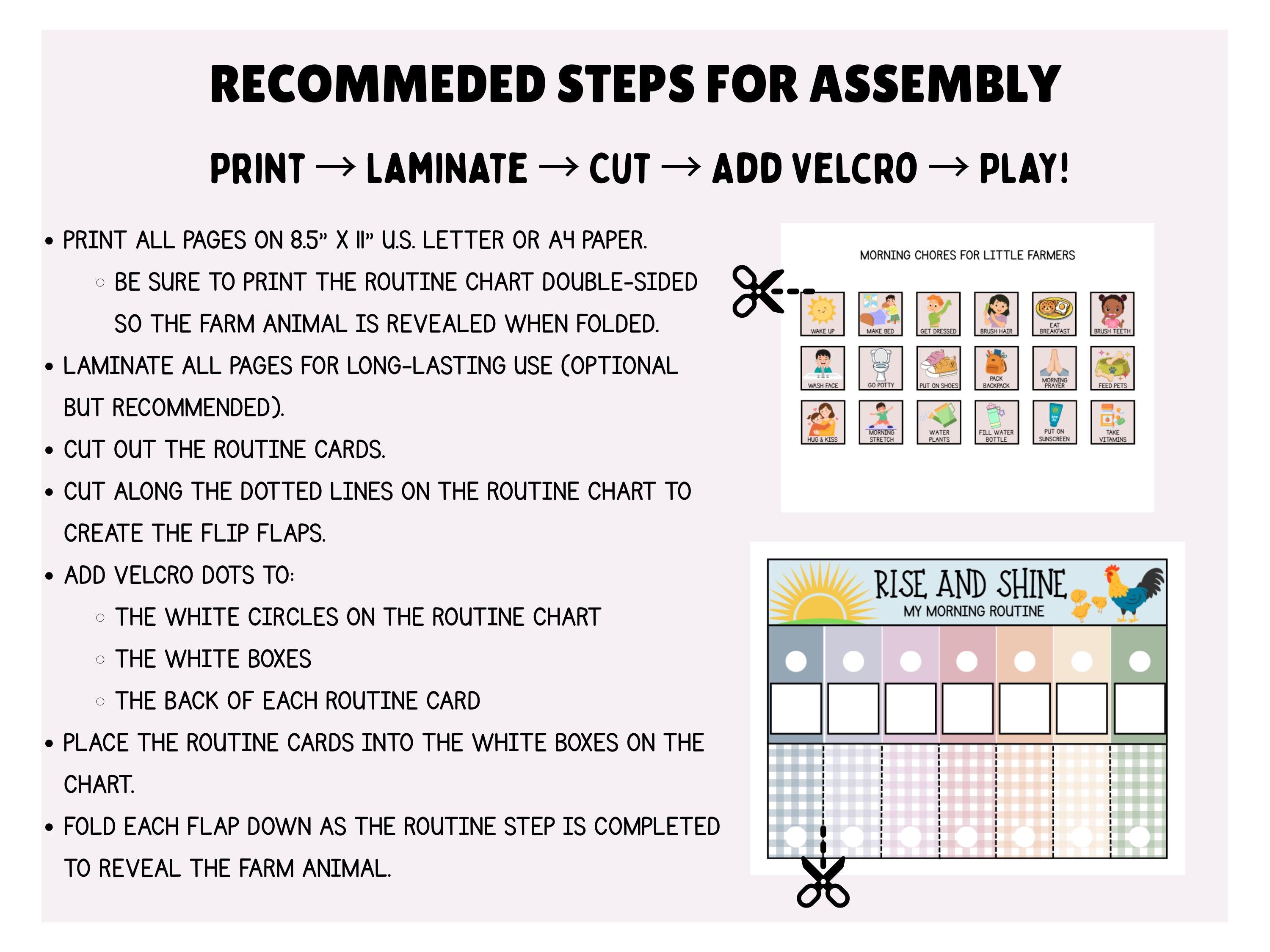 Printable Kids Routine Chart – Morning and Evening Chores | Homeschool ...
