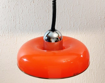 Guzzini-hanglamp van Luigi Massoni, Italiaans Space Age 70s